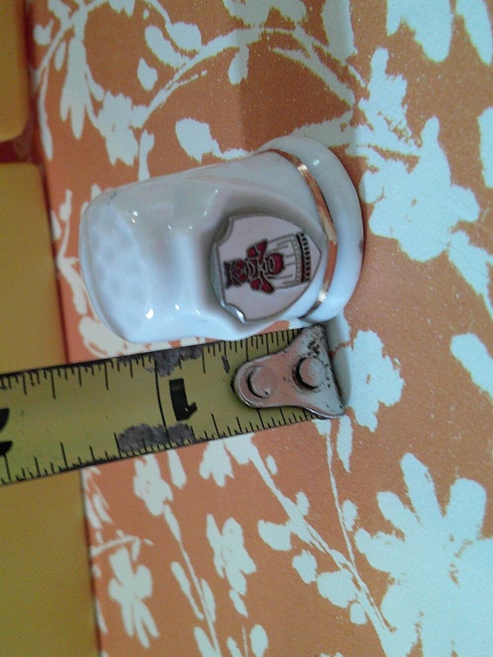 VTG Black Americana Yellow Recipe Box & Porcelain Aunt Jemima Thimble - Picture 3 of 14